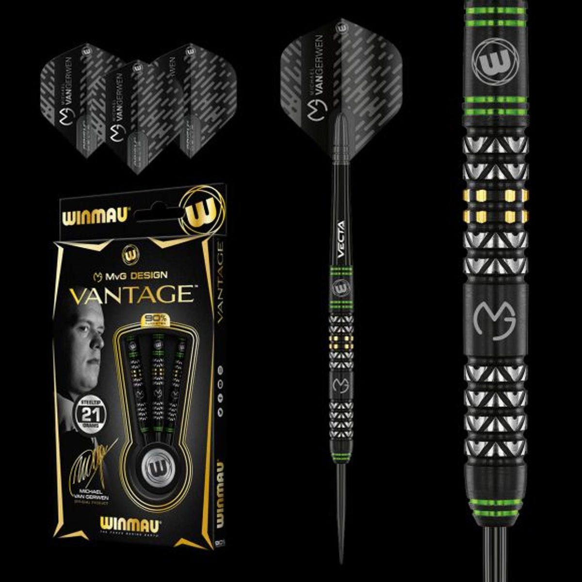 Winmau MVG Vantage Steel Tip Dart Set