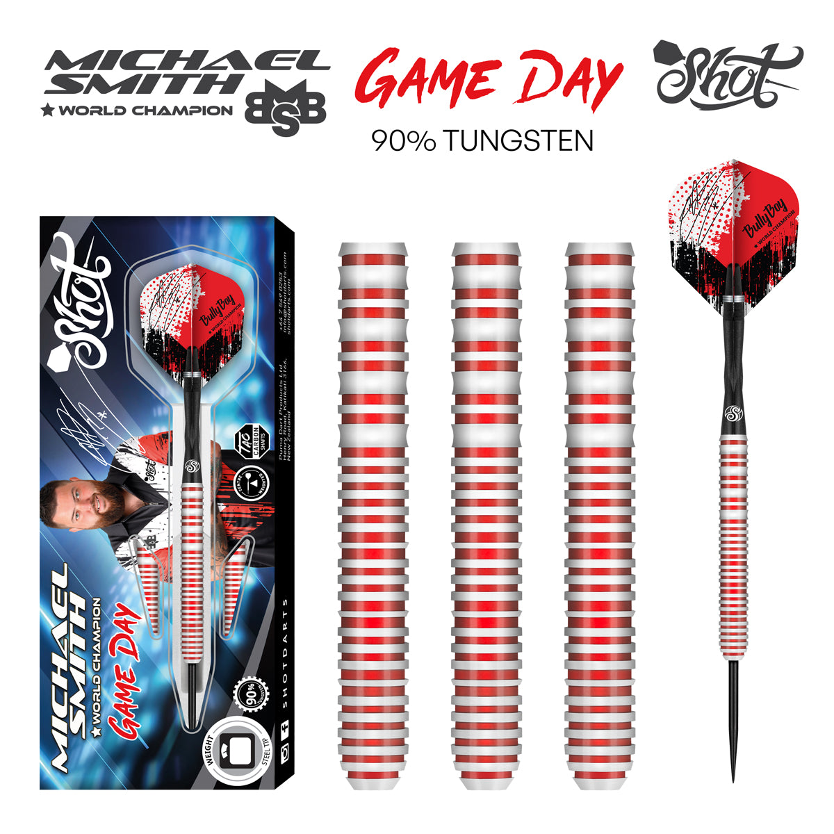 Shot Darts Michael Smith World Champion Game Day Dart Set