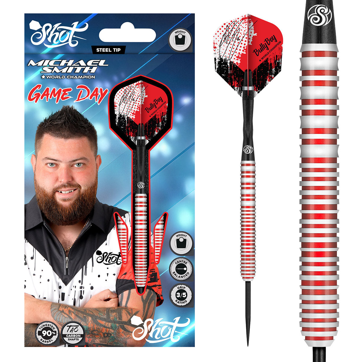 Shot Darts Michael Smith World Champion Game Day Dart Set