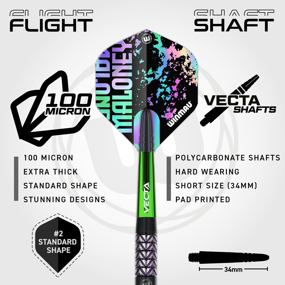 Winmau Mike Maloney Steel Tip Dart Set