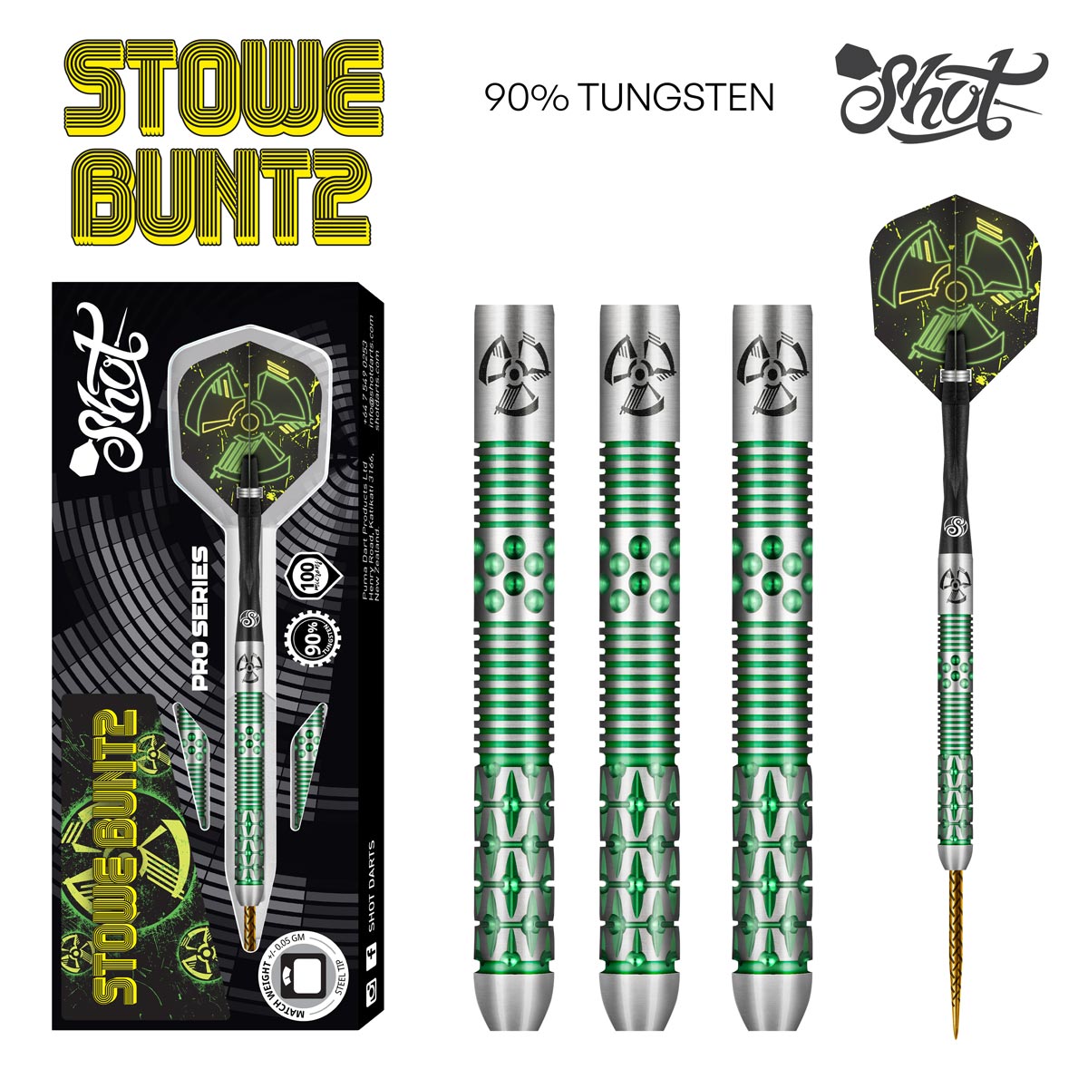 Shot Pro Series Stowe Buntz 2.0 Dart Set