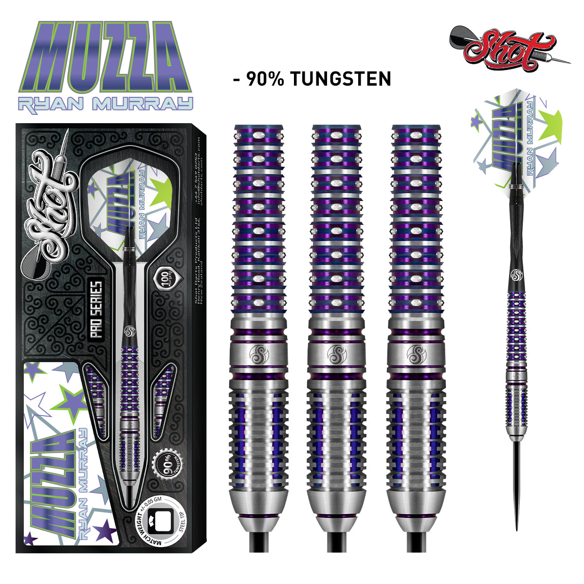 Shot Pro Series Ryan Murray Steel Tip Dart Set