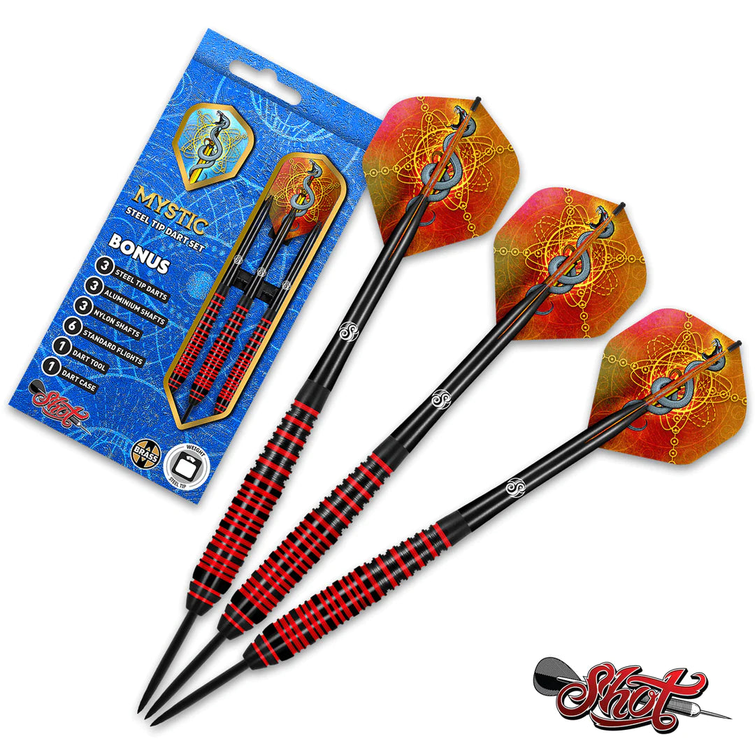 Shot Mystic Steel Tip Dart Set