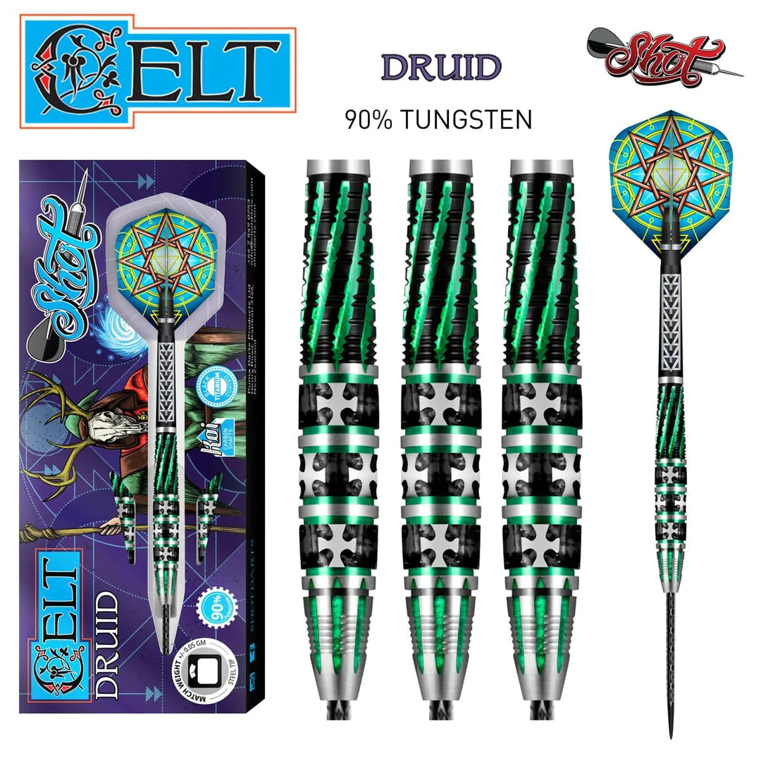 Shot Celt Druid Dart Set-90% Tungsten