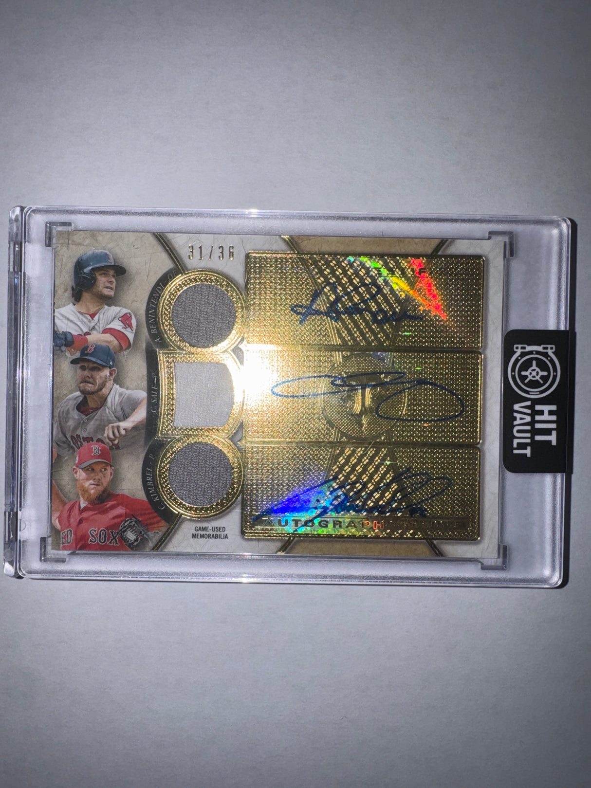 2017 Topps Triple Threads Benintendi Sale Kimbrel Auto Relic /36 Redsox