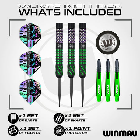 Winmau Mike Maloney Steel Tip Dart Set